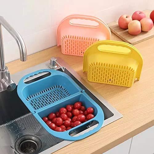 Kitchen Foldable Colander Sink Strainer Basket(Pack of 2)